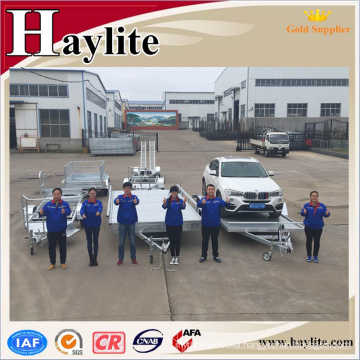 Hot dip galvanized tandem car trailer